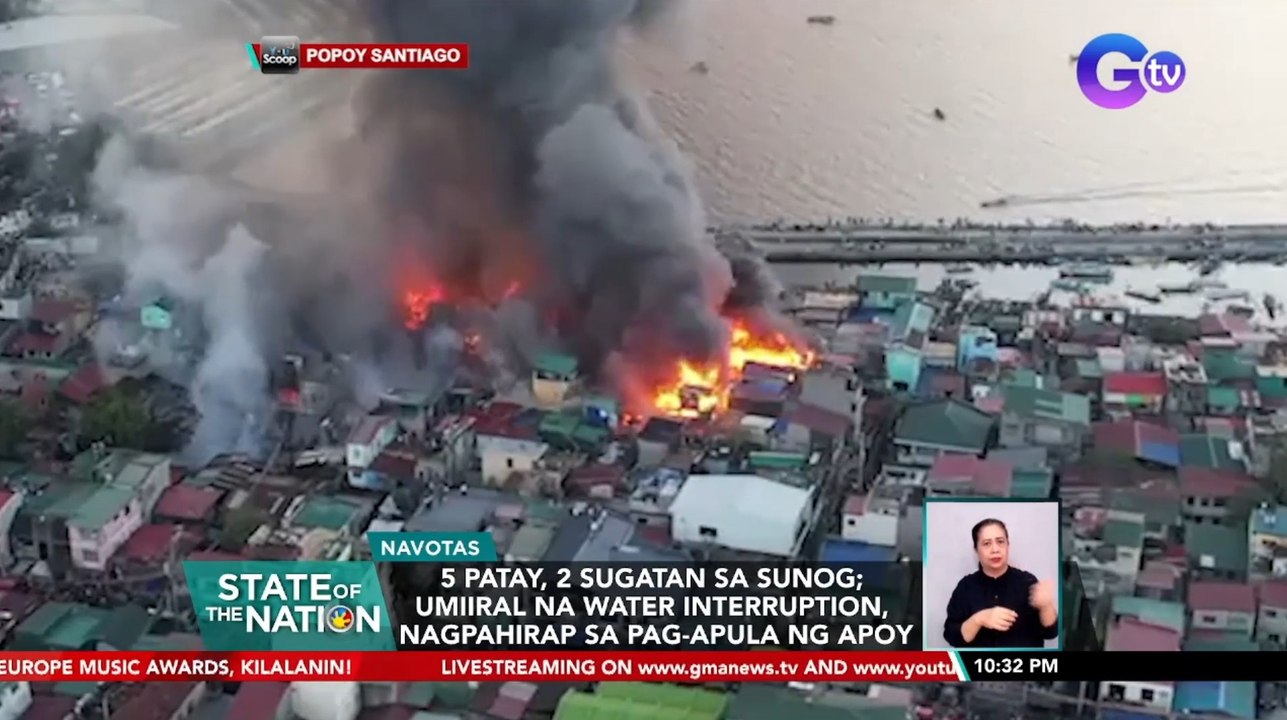 5 patay, 2 sugatan sa sunog; umiiral na water interruption, nagpahirap sa pag-apula ng apoy | SONA
