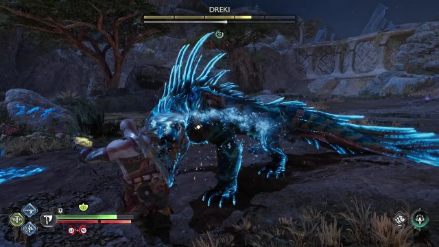 God of War Ragnarok : Boss Dreki (Cratère Vanaheim)