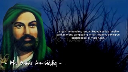 Kata bijak Abu Bakar As-Siddiq .
