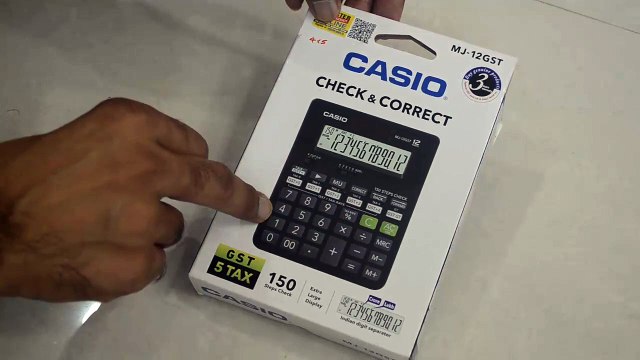 Unoxing and Review of Casio MJ 12GST GST Calculator - 2