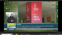 Rusia confirma su participación en la cumbre del G20