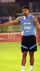 Ronald Araujo ya se entrena con la selección de Uruguay / AUF