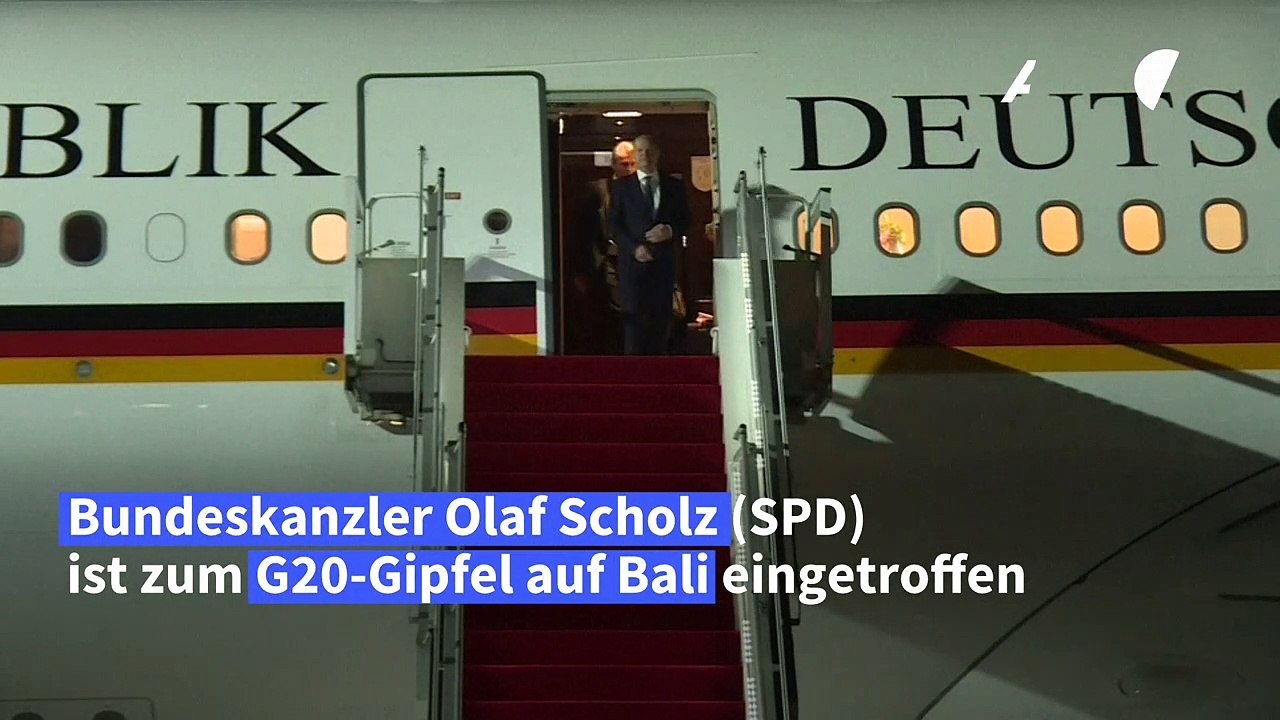 Scholz zu G20-Gipfel auf Bali eingetroffen