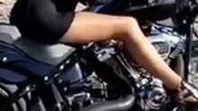 Harley-Davidson Breakout Exhaust Sound (Nick & Celine from France)