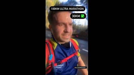 Rob Taylor ran 100km on Remembrance Day for Alzheimer's Society