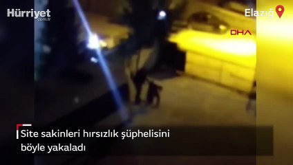 Hırsızlık şüphelisini site sakini yakalayarak polise teslim etti