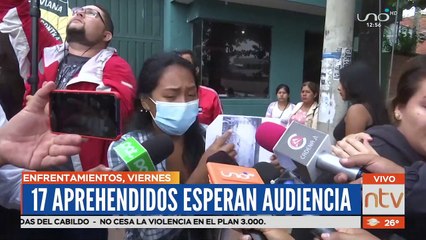 Download Video: Suspenden la audiencia de los 17 aprehendidos por disturbios