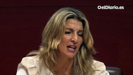 Yolanda Díaz: “El Gobierno hace lo que tiene que hacer, mejorar la legislación penal”