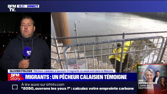 C'est parti en bagarre : ce pêcheur calaisien, qui a sauvé trois migrants syriens de la noyade, témoigne sur BFMTV