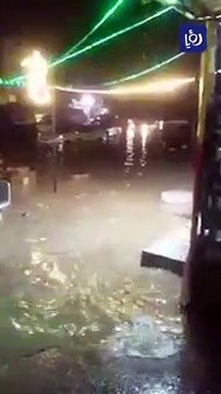 فيديو متداول لغرق شوارع في العاصمة عمان