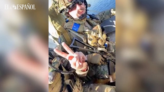 Las fuerzas ucranianas atraviesan en lanchas rápidas el río Dniéper