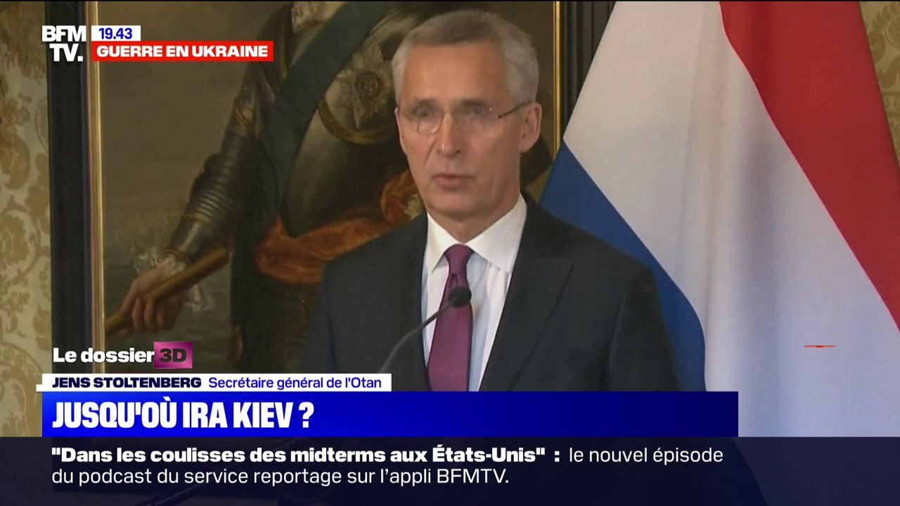 "Ne ne devons pas faire l'erreur de sous-estimer la Russie", selon Jens Stoltenberg, secrétaire général de l'Otan