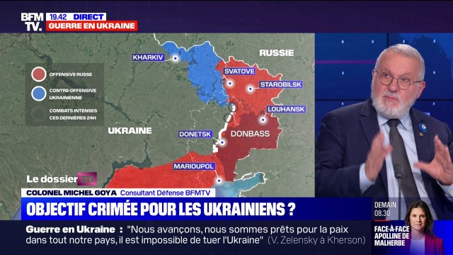 Crimée, Donbass, Zaporijia: le point sur les objectifs militaires des Ukrainiens avec le colonel Michel Goya, consultant Défense de BFMTV