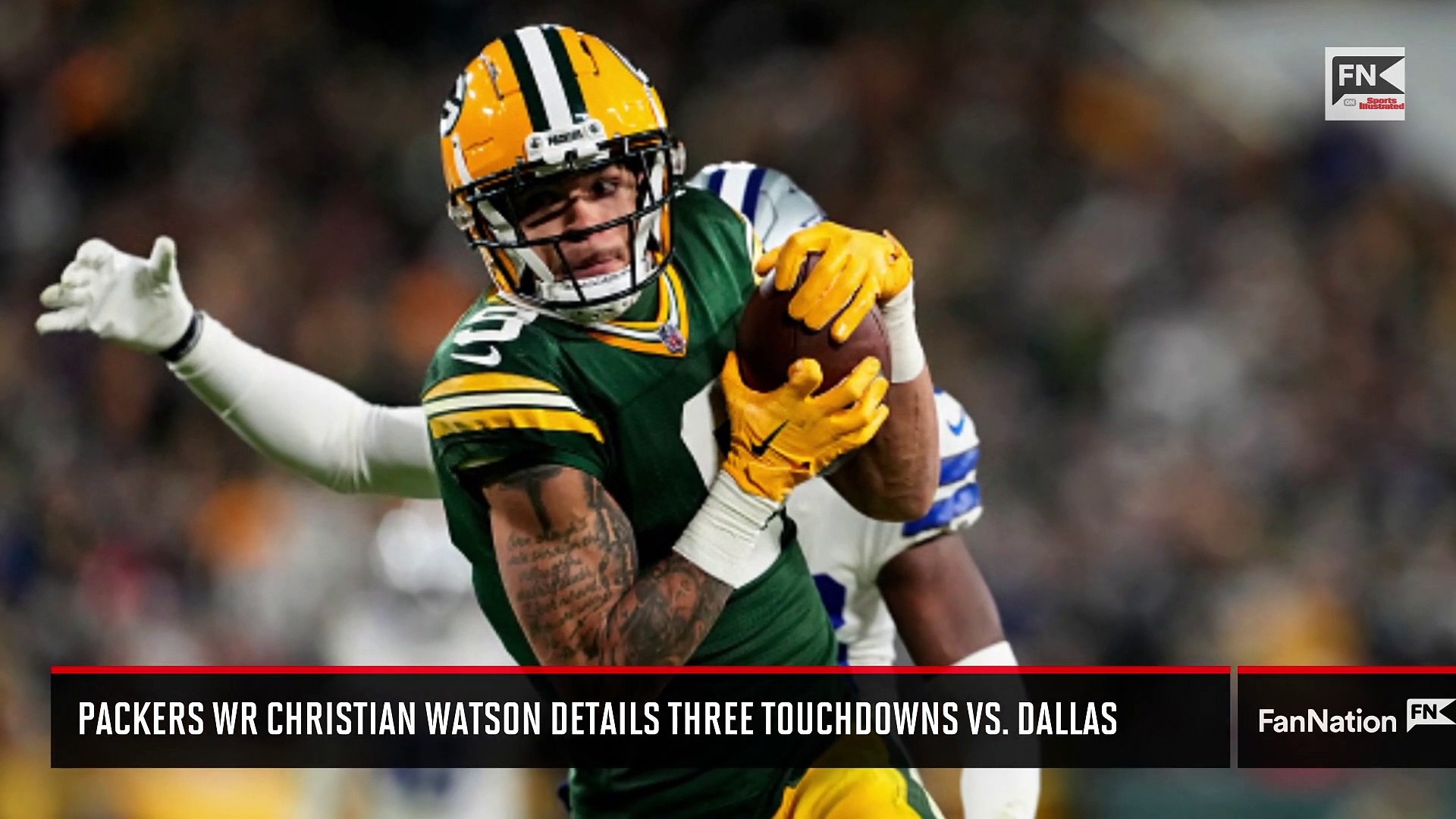 Packers WR Christian Watson Details Three Touchdowns vs. Dallas - video  Dailymotion