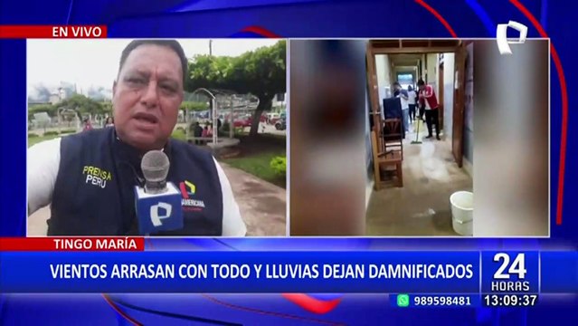 Tingo María: fuertes precipitaciones y vientos huracanados dejan más de 70 familias afectadas