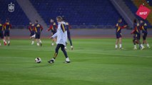 Entrenamiento de la Selección Española en Amán previo al amistoso vs. Jordania