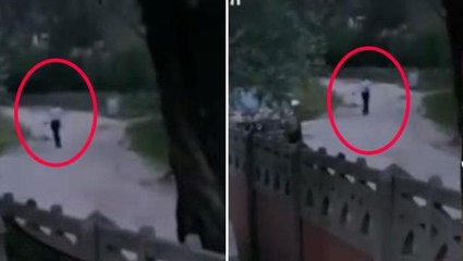 Türkiye'deki köyde çekilen bu video tüyler ürpertti: Adamın ayaklarına bakın