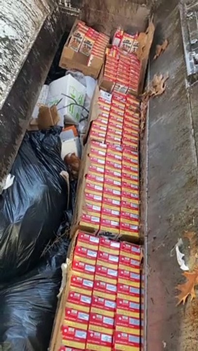 Crushing Milk in a Garbage Truck Compactor