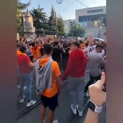 Galatasaray taraftarının patlama anında tezahürat ettiği görüntü ortaya çıktı