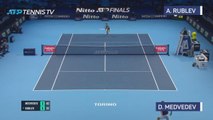 Rublev topples Medvedev in World Tour finals opener
