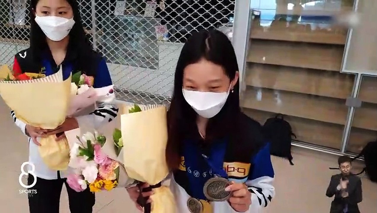 [220419] Jia Shin returns to Korea after winning silver at Junior Worlds