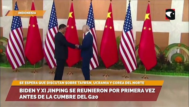 Biden y Xi Jinping se reunieron por primera vez antes de la cumbre del G20