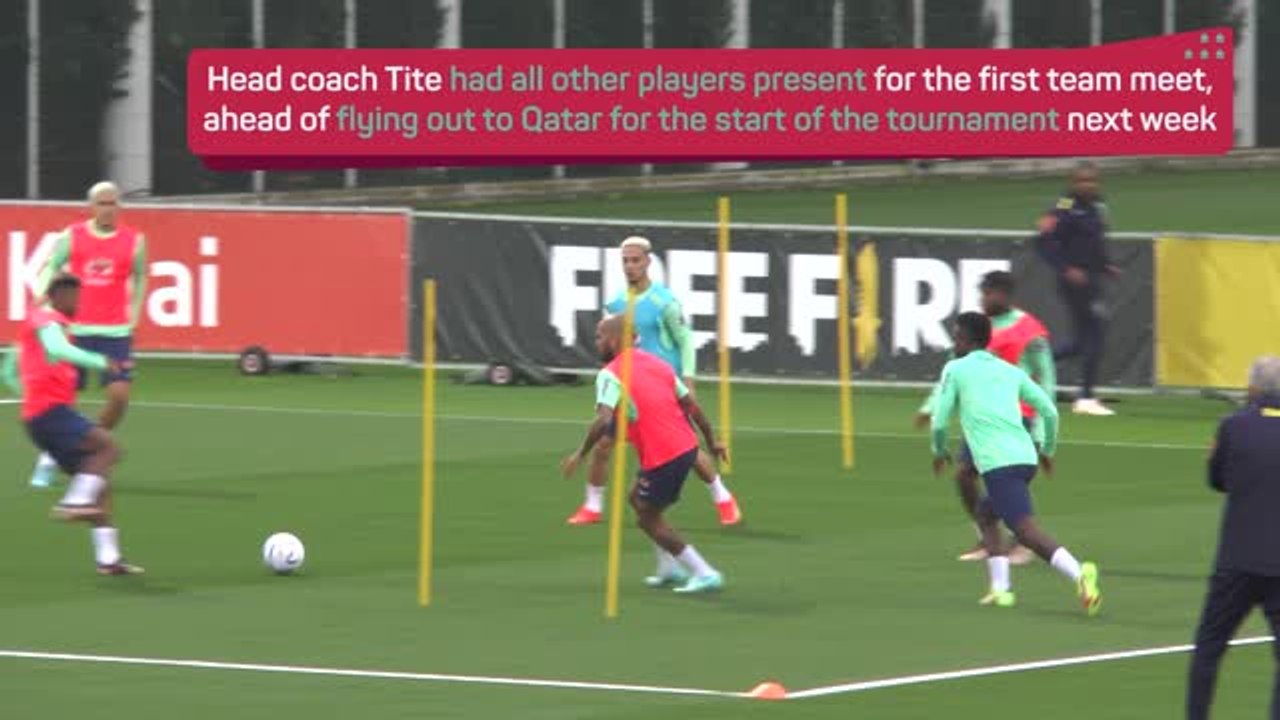 Neymar misses first Brazil training ahead of World Cup