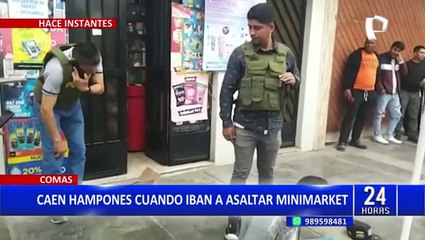 Download Video: Comas: Capturan a delincuentes que iban a asaltar minimarket