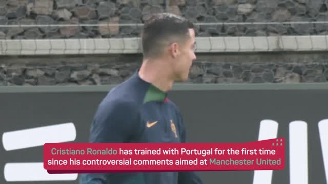Ronaldo trains with Portugal after 'betrayal' interview
