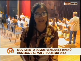 Lara | Movimiento Somos Venezuela rindió homenaje al Maestro Alirio Díaz.
