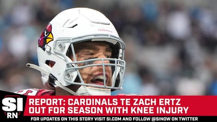 Report: Cardinals TE Zach Ertz Out for Season With Knee Injury