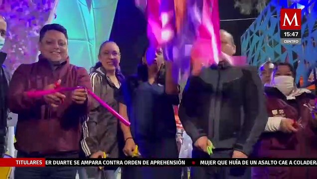 Evelyn Parra, alcaldesa de Venustiano Carranza, reinaugura plaza cívica Emilio Carranza