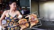 Amazing Grilled Chicken Served By Beautiful Thai Lady - Thailand Street Food 2