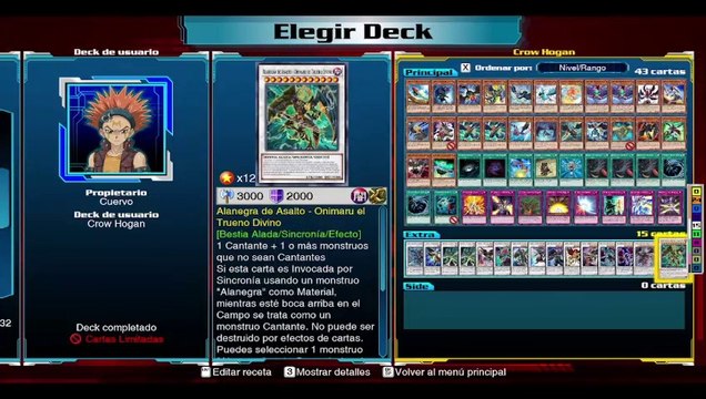 Yu-Gi-Oh! Link Evolution Español - Crow Hogan Deck Profile (Anime, Manga y Videojuegos) #arcv #5ds