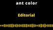 Editorial Inglés: Ant color