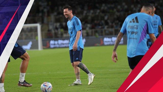 Ribuan Orang Saksikan Latihan Messi dan Timnas Argentina
