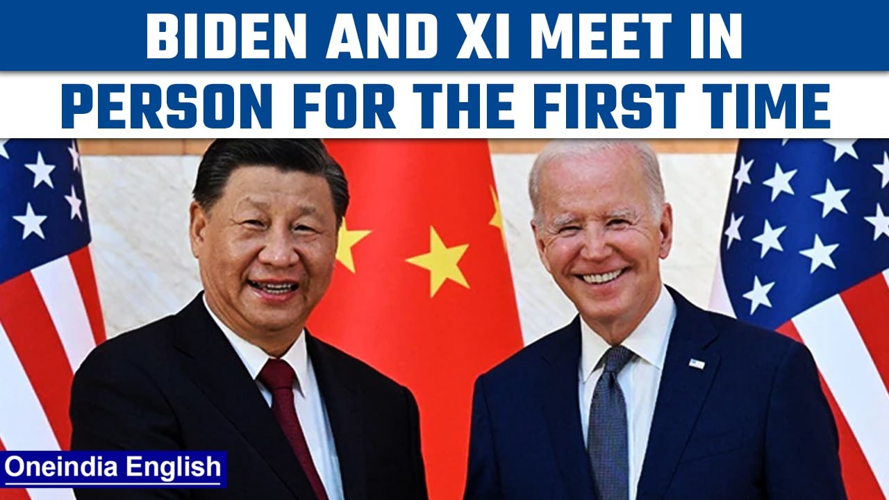 Joe Biden and Xi Jinping meet during G20 summit in Bali | China-US relations | Oneindia News*News