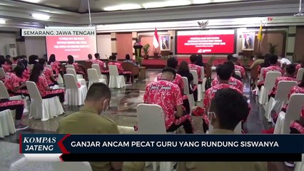 Ganjar Ancam Pecat Guru yang Rundung Siswanya