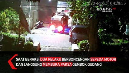 Aksi Pencurian Truk dan Mobil Pickup Gudang Kasur, Terekam CCTV