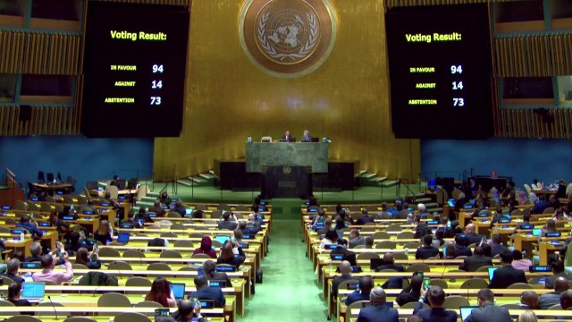 유엔 총회, '우크라 침공' 러시아에 배상 책임 결의안 채택 / YTN