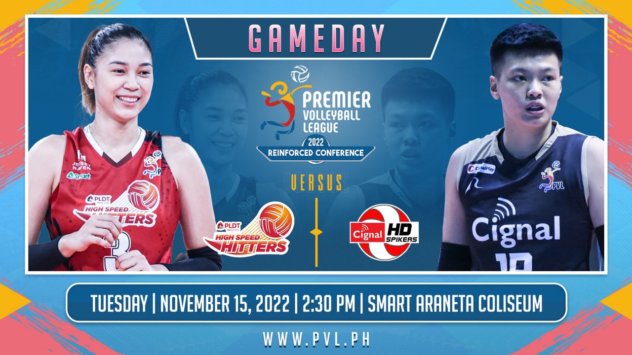 GAME 1 NOVEMBER 15, 2022 | PLDT HIGH SPEED HITTERS vs CIGNAL HD SPIKERS | 2022 PVL REINFORCED CONFERENCE