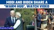 PM Modi, Joe Biden share a warm hug before the start of the G20 Summit |Oneindia News *International