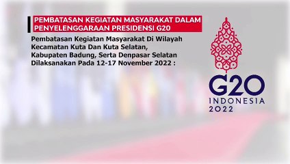 GRAFIS : Pembatasan Kegiatan Masyarakat Dalam Penyelenggarakan Presidensi G20