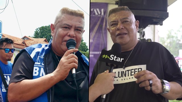 Bersemangat betul Azlee Senario, ‘all out’ turun padang bantu kempen BN