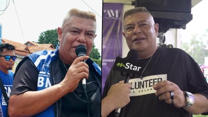 Bersemangat betul Azlee Senario, ‘all out’ turun padang bantu kempen BN