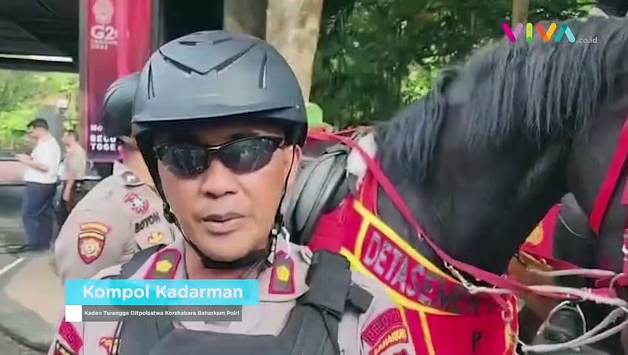 Pasukan Polisi Berkuda Ikut Jaga Keamanan Delegasi KTT G20