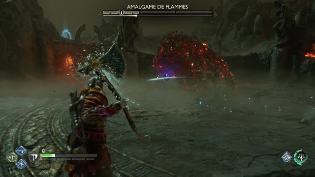 God of War Ragnarok : Boss Amalgame de flammes (Muspellheim)