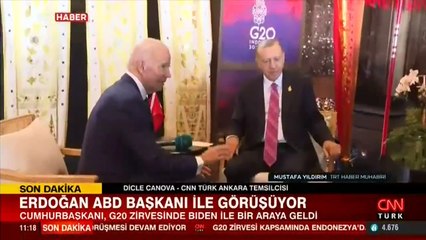 Son dakika... Cumhurbaşkanı Erdoğan, ABD Başkanı Joe Biden ile görüştü