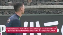 Portugal - Ronaldo s'entraîne avec le Portugal après son interview sur la 