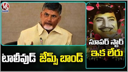 Ex CM Chandra Babu Great Words About Super Star Krishna | V6 News